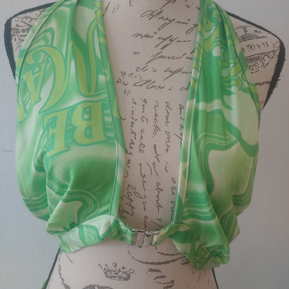 AsYou Green Patterned Two-Piece Set - Picture 3 of 8